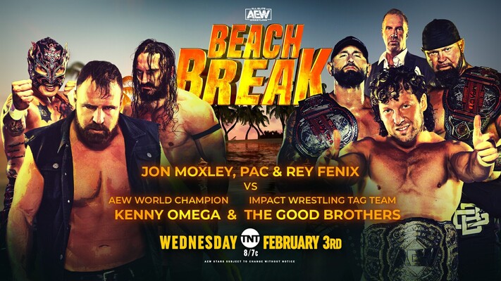 AEW Dynamite Beach Break Results: Kenta Attacks Jon Moxley, Tag Team Battle Royal