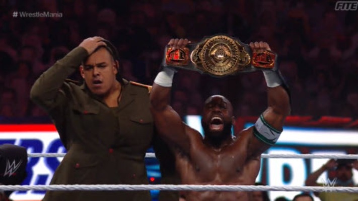 Apollo Crews Wins WWE Intercontinental Title With Help From Dabba Kato