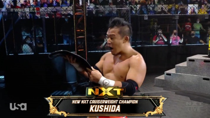 KUSHIDA Wins WWE NXT Cruiserweight Title