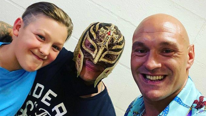 Tyson Fury Was Backstage at WrestleMania Backlash