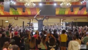 Matt Cardona Attacks Nick Gage at GCW Zombie Walk