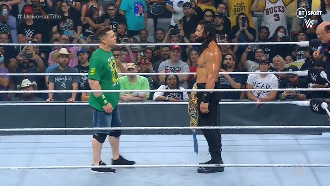 John Cena Returns At WWE Money In The Bank, Has Staredown With Roman Reigns