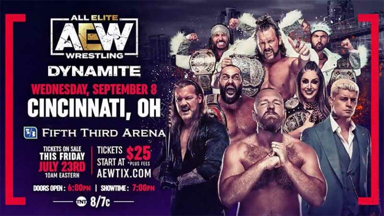 AEW Dynamite Headed To Cincinnati, Ohio Following All Out (9/8)