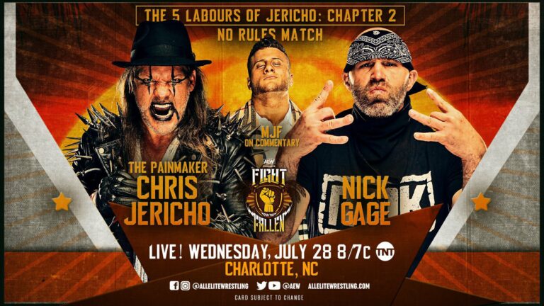 AEW Dynamite Fight For The Fallen Results: Jericho vs. Nick Gage, The Elite vs. Dark Order