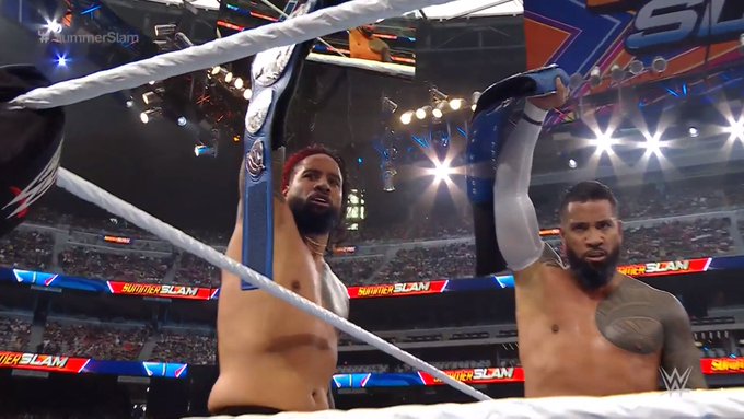 The Usos Retain SmackDown Tag Team Titles At WWE SummerSlam