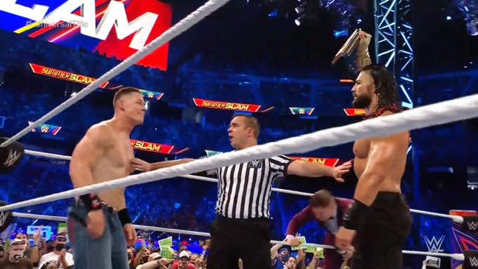 Roman Reigns Beats John Cena At WWE SummerSlam