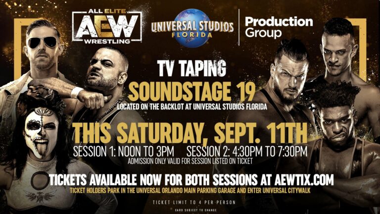 AEW Announces Universal Studios Tapings This Weekend