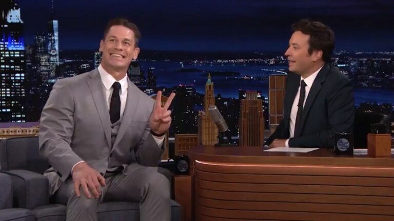 John Cena Plays Facebreakers With Jimmy Fallon On The Tonight Show (Video)