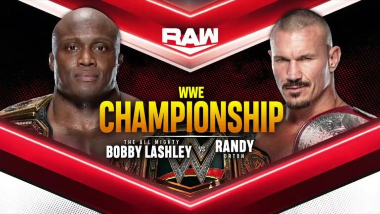 Bobby Lashley vs. Randy Orton For WWE Title Announced For Raw