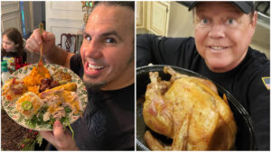 See How Wrestlers Celebrated Thanksgiving