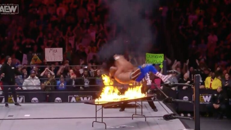 Cody Rhodes’ Back Burned Following Flaming Table Spot (Photos)