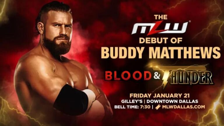 Buddy Matthews Announced For Tonight’s MLW Blood & Thunder