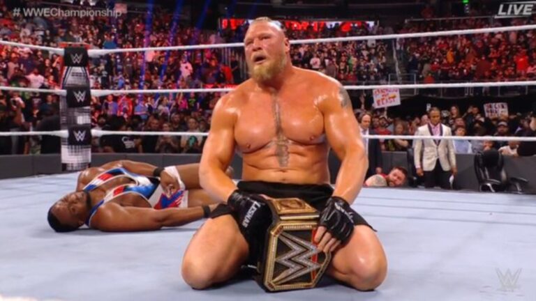 Brock Lesnar Wins WWE Title At Day 1