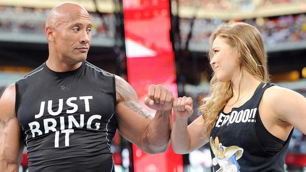 The Rock & Ronda Rousey