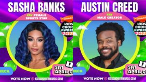 Sasha Banks & Xavier Woods Nominated for Nickelodeon Kids’ Choice Awards