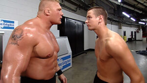 Brock Lesnar Almost F5’d Zach Gowen Off SmackDown Fist