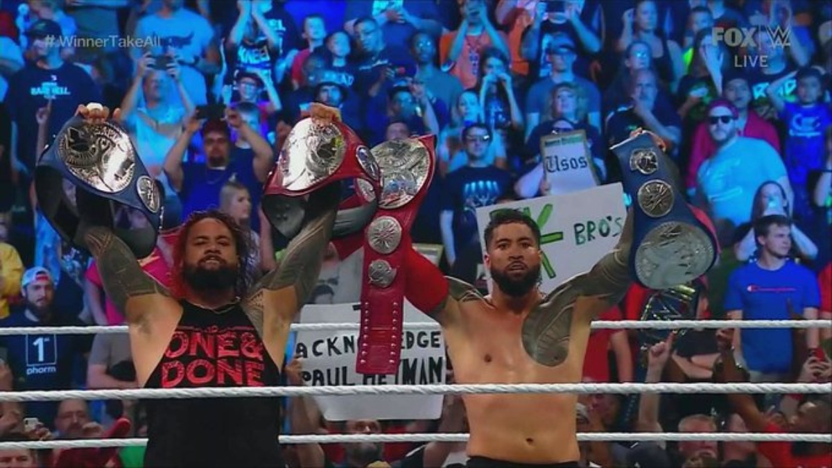 The Usos Beat RK-Bro In Title Unification Match On WWE SmackDown