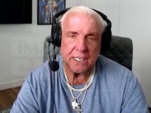 Ric Flair Teases Blood During Last Match