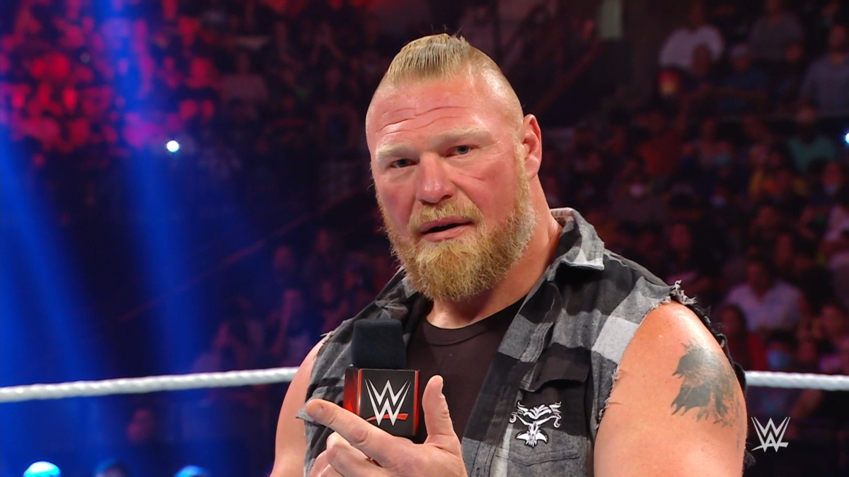 Brock Lesnar Returns to WWE Raw, Destroys Tag Team (Video)