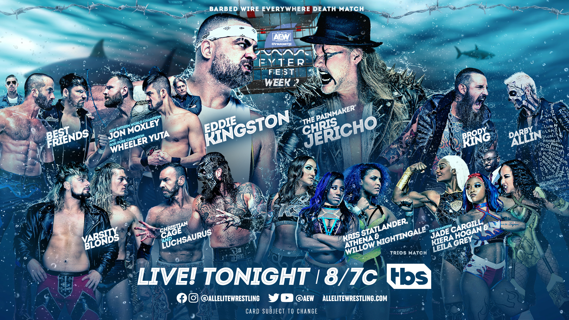 AEW Dynamite Fyter Fest Week 2 Results (7/20/22): Barbed Wire Everywhere Match, Jungle Boy