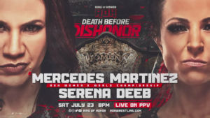 Mercedes Martinez Says Match at ROH Death Before Dishonor Will Bring More Opportunities To All Women’s Wrestling