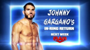 Johnny Gargano Returning to Action Next Week on WWE RAW