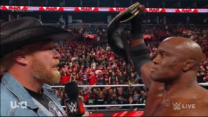 Brock Lesnar Attacks Bobby Lashley During WWE Raw Return