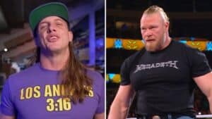 Watch: Matt Riddle Tries to Use Flip Flop to Break up Brawl with Brock Lesnar on WWE RAW