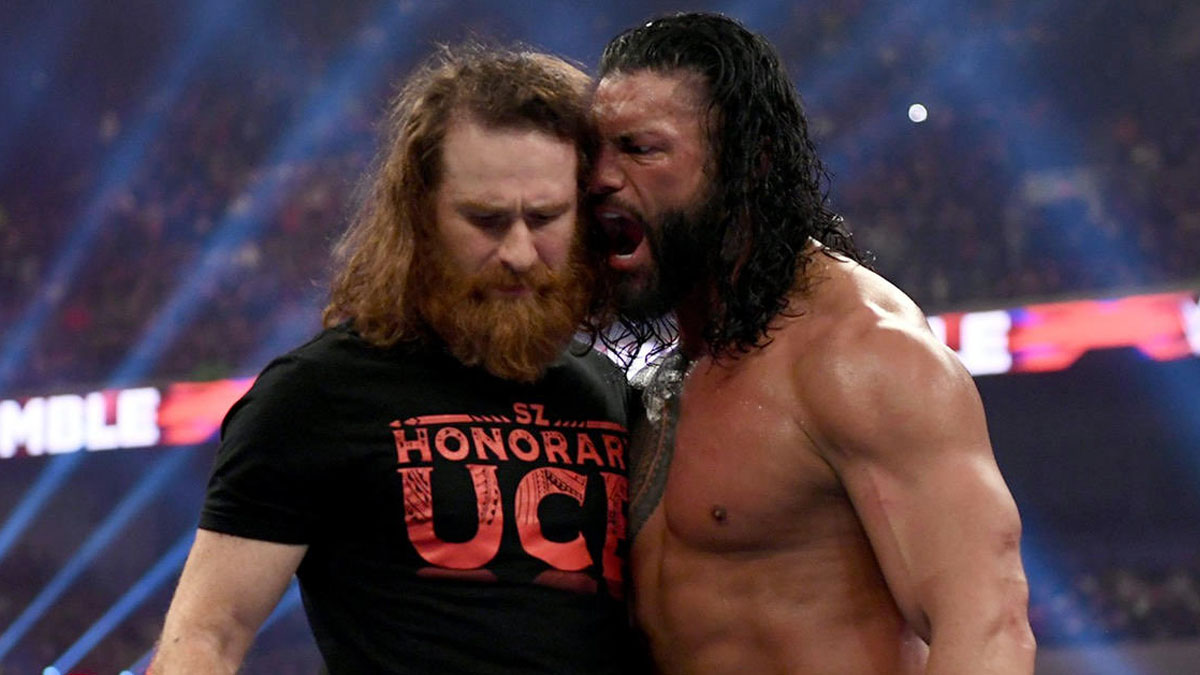 Sami Zayn and Roman REigns