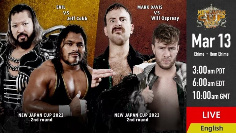 NJPW New Japan Cup 2023 Results: Will Ospreay vs. Mark Davis, EVIL vs. Jeff Cobb