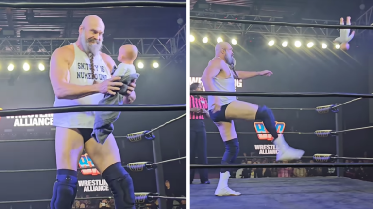 Ex-WWE Star Gene Snitsky Punts A Baby (Again!) At ‘The Last Match’ Rock Experience