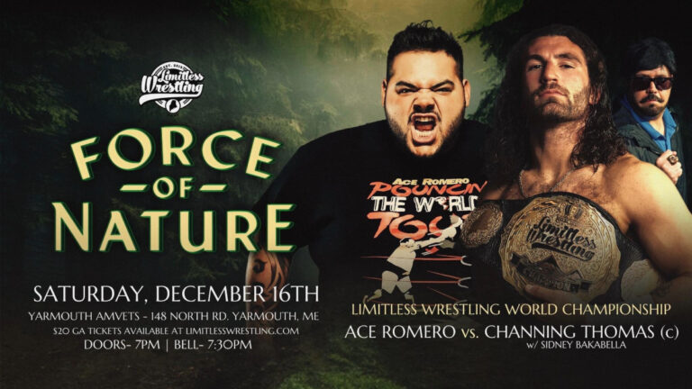 Limitless Wrestling Force Of Nature Live Results: Channing Thomas vs. Ace Romero, MSP vs. Above The Rest