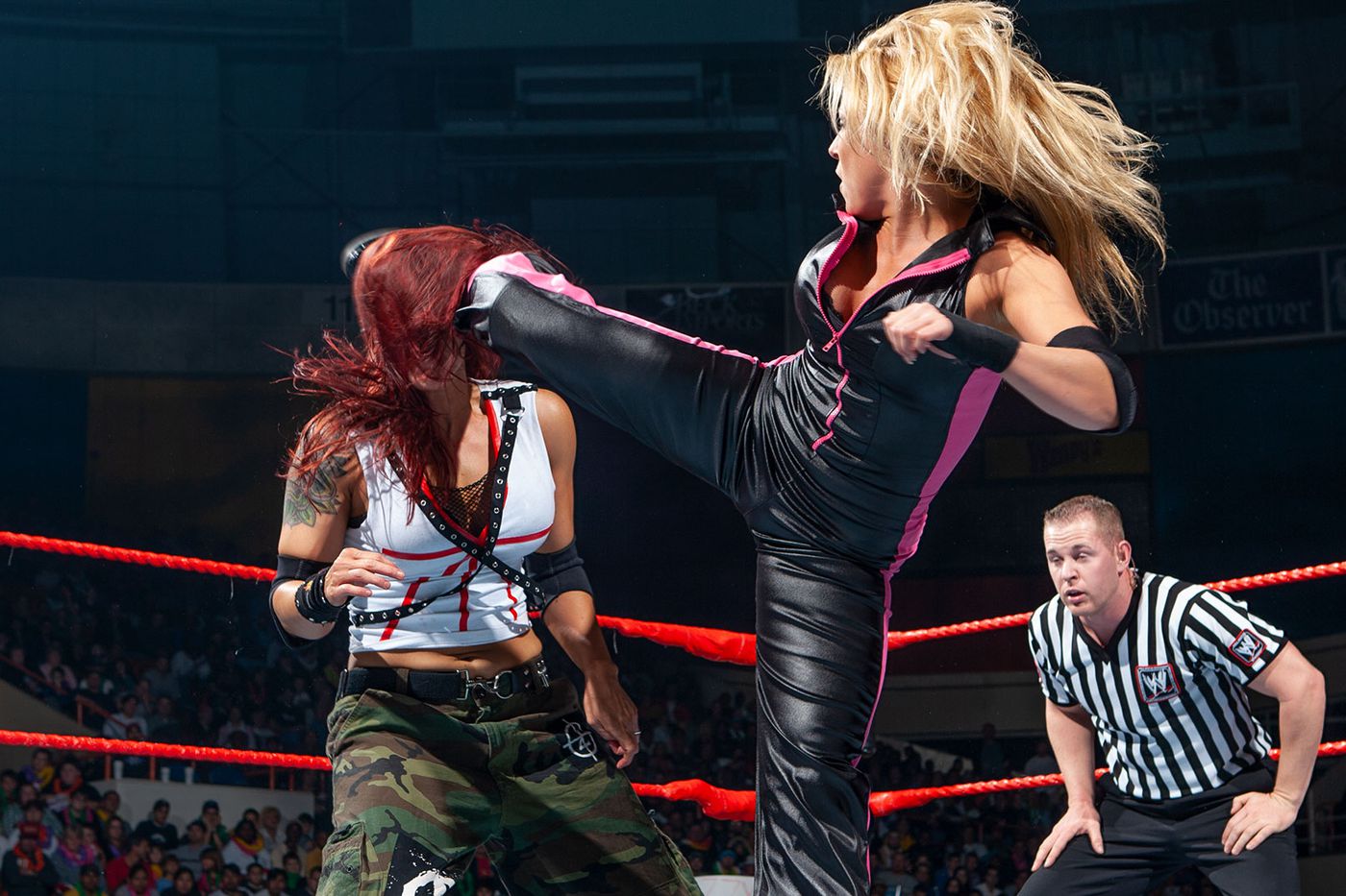 Trish and Lita main event WWE Raw in 2004