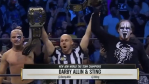 Sting & Darby Allin Win AEW Tag Team Titles On Dynamite This Week