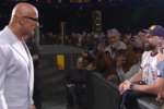 The Rock at WWE Hall of Fame 2024