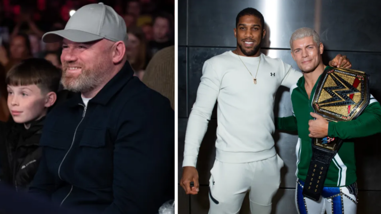 Sporting Stars Wayne Rooney & Anthony Joshua Attend WWE Live Event in London’s O2