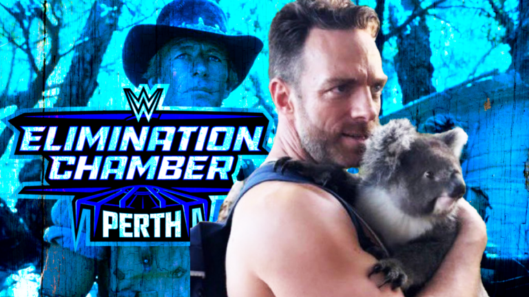 WWE Superstars Hang Out With A Koala Ahead Of Elimination Chamber