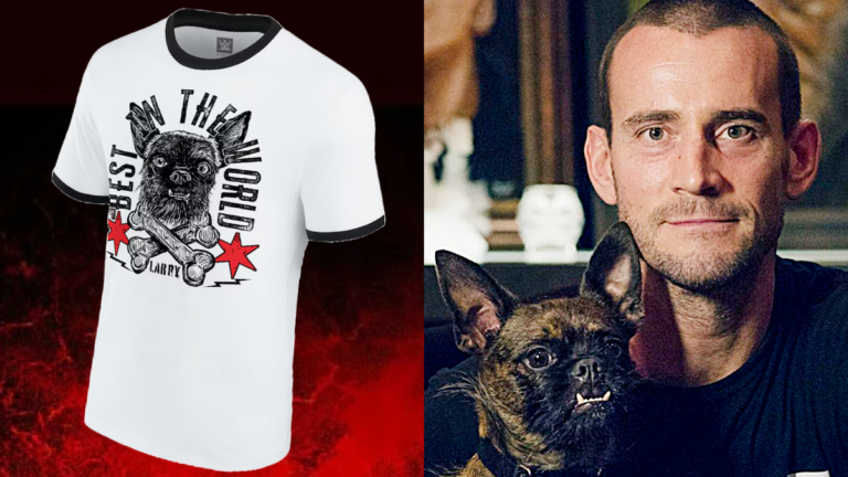 It’s Slobbering Time: CM Punk’s Dog Larry Makes History at WWE Shop