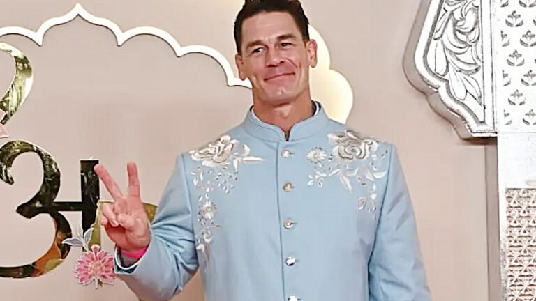 John Cena Parties At Anant Ambani’s Wedding, Meets Shah Rukh Khan