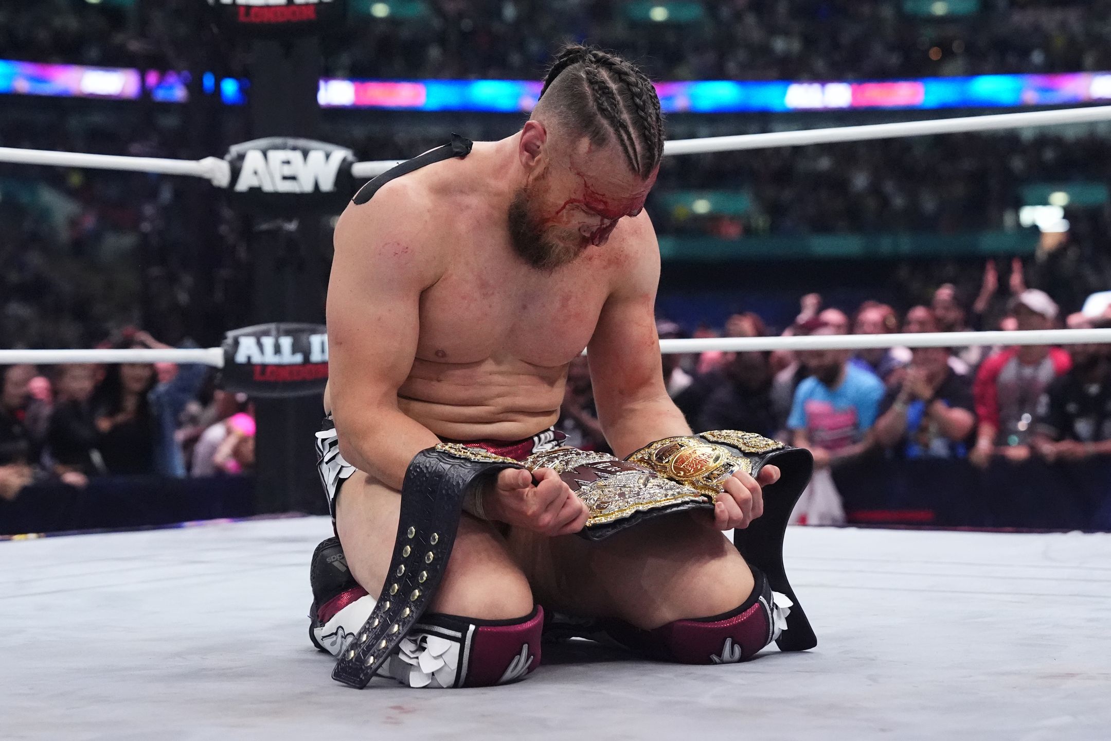 Bryan Danielson wins AEW World Championship at AEW All In 2024