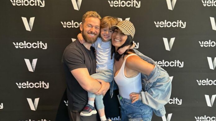 Nikki 'Bella' Garcia with husband Artem Chigvintsev and son Matteo