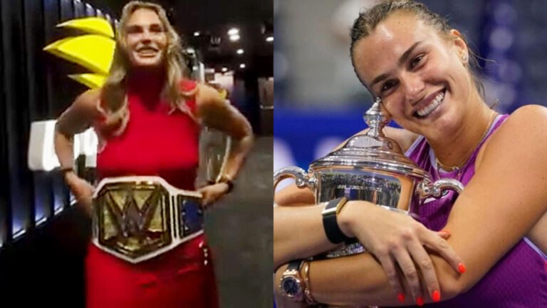 Aryna Sabalenka Gifted Custom WWE Championship After U.S. Open Victory