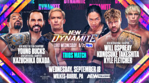 AEW Dynamite Preview (9/18): The Elite vs. Ospreay, Fletcher & Takeshita