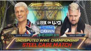 Cody Rhodes Vs Solo Sikoa Steel Cage Match Set For SmackDown Premiere On USA Network