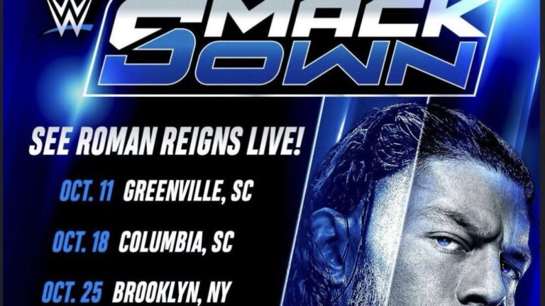 Roman Reigns Set For 6 SmackDowns Through Thanksgiving