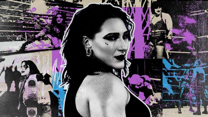 Rhea Ripley WWE Poster BW