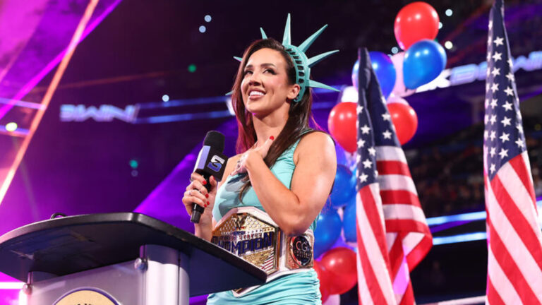 Chelsea Green Channels Lady Liberty & JFK In WWE U.S. Title Celebration