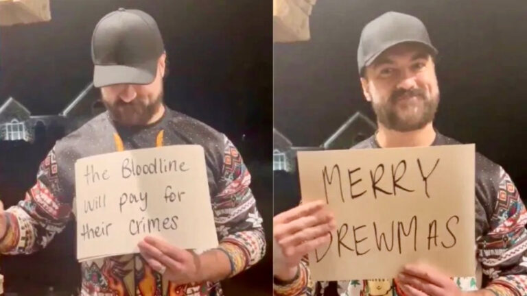 Drew McIntyre Spoofs ‘Love Actually’ in Christmas Warning