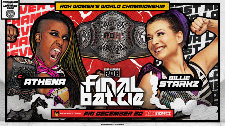 Athena vs. Billie Starkz Made Official For ROH Final Battle 2024, Updated Card