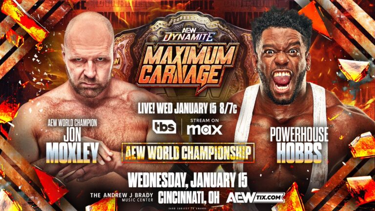 AEW Presents ‘Maximum Carnage’ Dynamite Tonight from Cincinnati